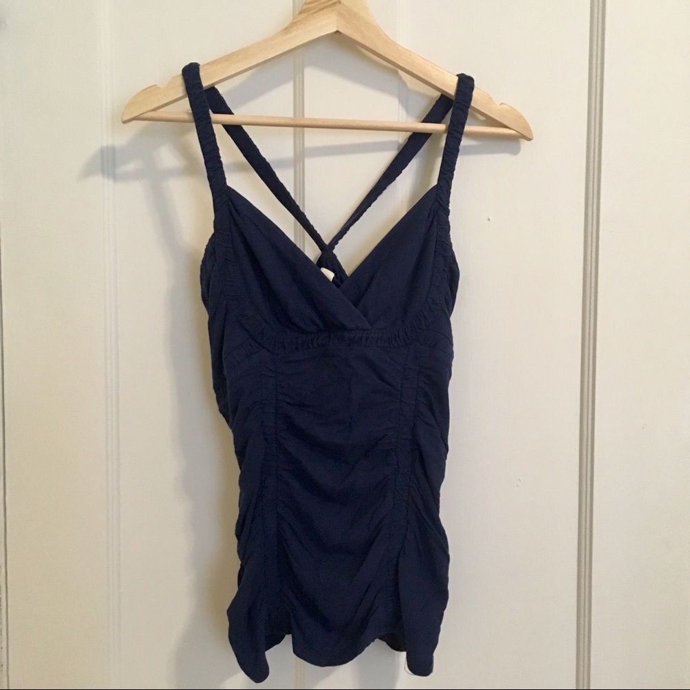 Anthropologie Deletta Ruched Tank Top